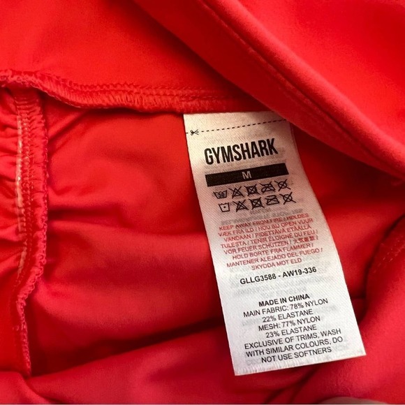 Gymshark Neon Pink Leggings With Pockets Size M - Picture 4 of 4